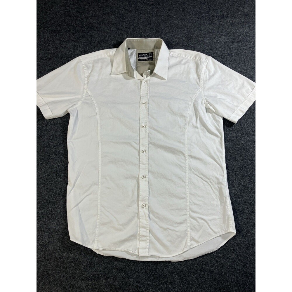 Wil Stiles Palm Springs Mens White Button Up Shirt Limited Edition Tailored XL